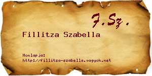 Fillitza Szabella névjegykártya