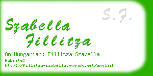 szabella fillitza business card